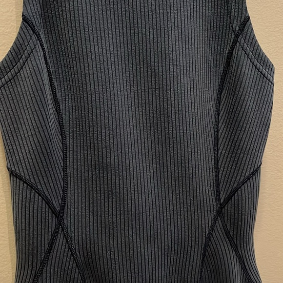 Lululemon Ribbed Softstreme Slim-Fit Tank Dress True Navy size 0 - Picture 5 of 14